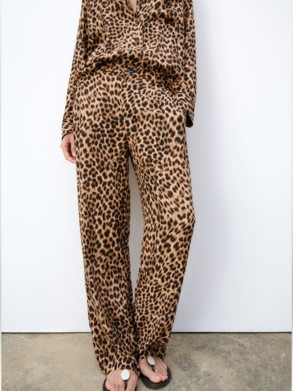 NWT - Women’s ZARA Animal Print Matching Set (Shirt & Pants) - Picture 5 of 11